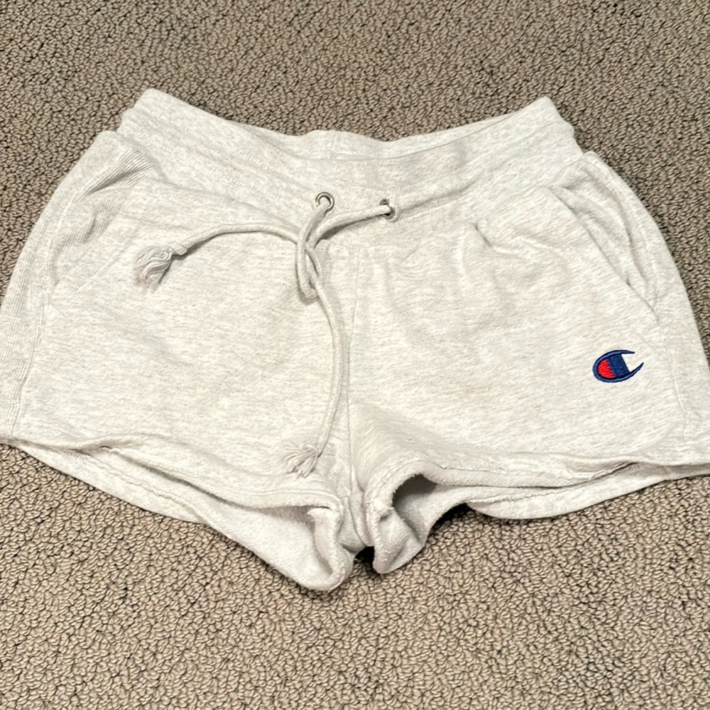 champion sweatshorts. barley worn